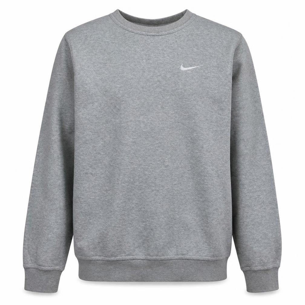 Nike Men's Grey Crew Neck Pullover Sweatshirt Size S Regular Fit