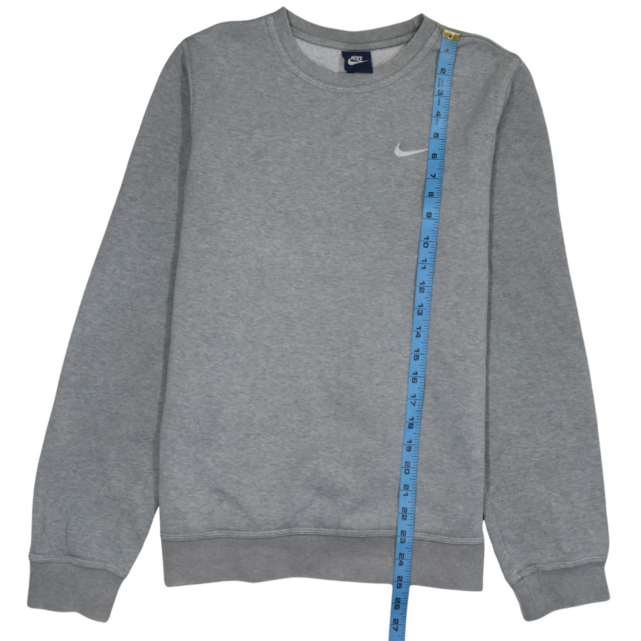 Nike Men's Grey Crew Neck Pullover Sweatshirt Size S Regular Fit