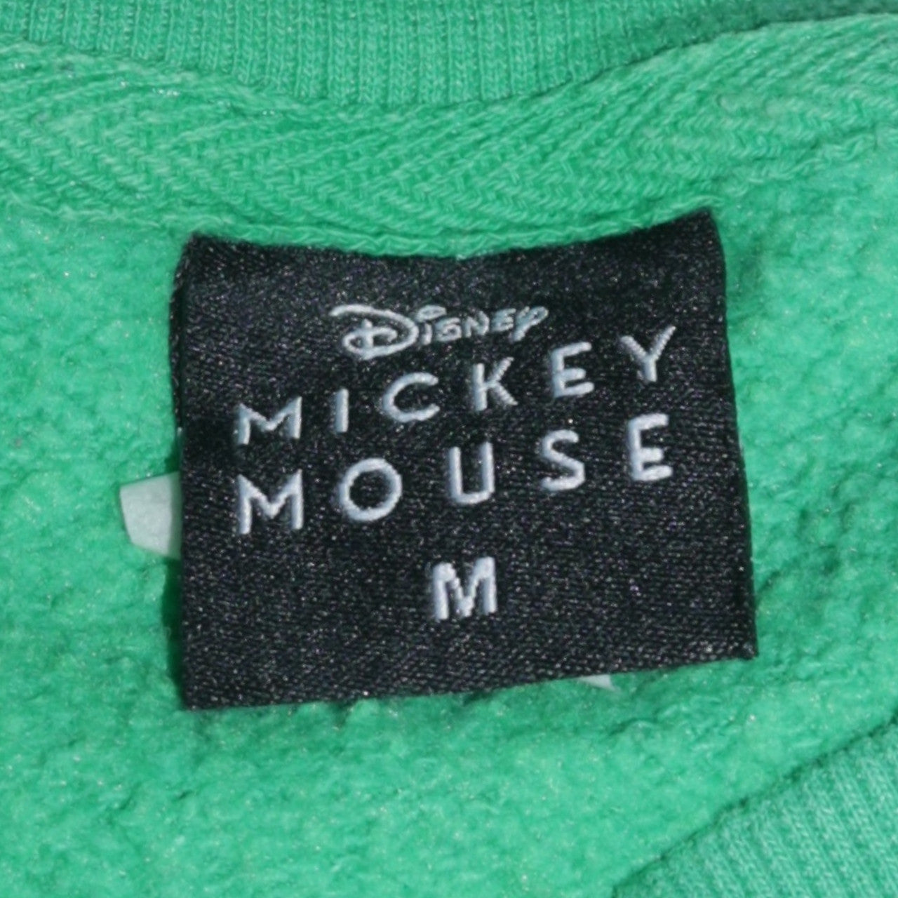 Disney Mickey Mouse Green Sweatshirt Womens M 12-14 Wellness Club