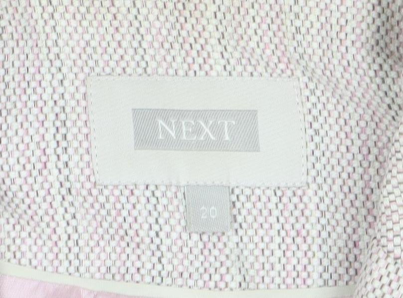 Next Women's Beige Wool Blend Blazer Jacket Size 20