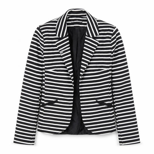 Atmosphere Women’s Black White Striped Blazer Size 10