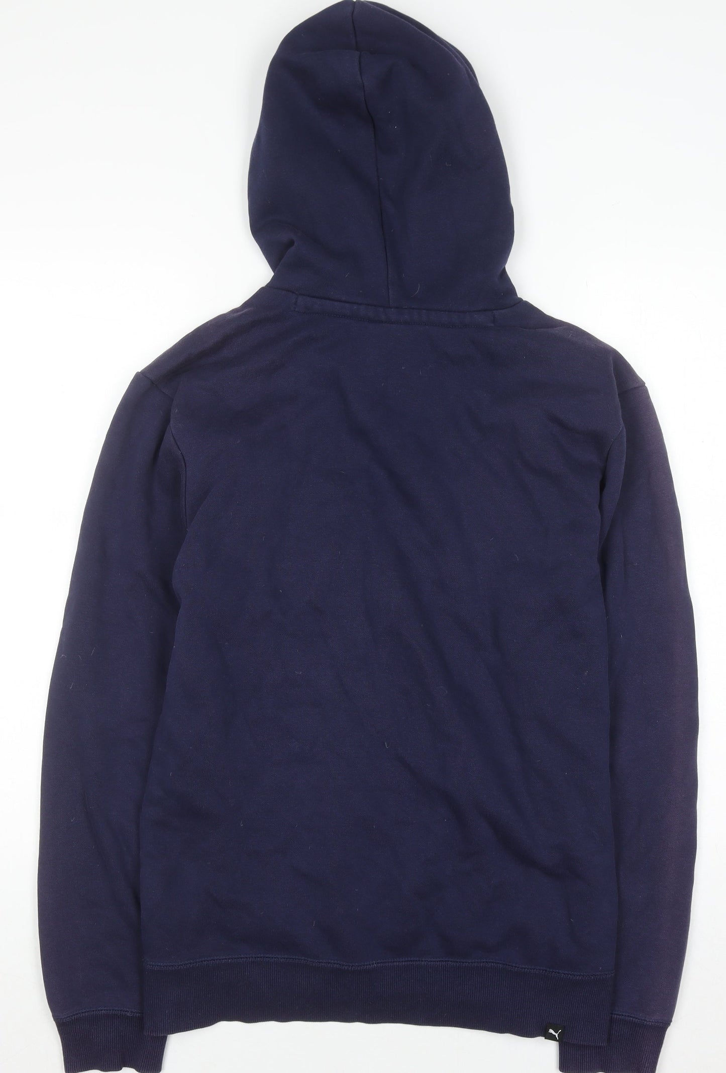 Puma Men's Blue Pullover Hoodie Size M Graphic Sports Fleece