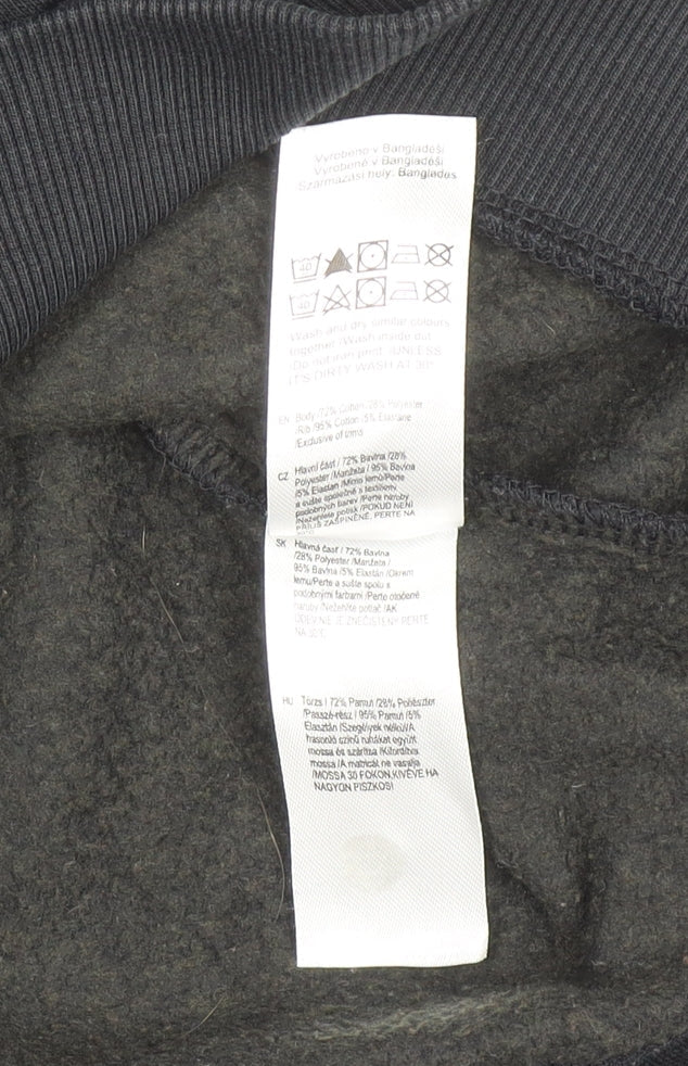 AC/DC Women's Black Crew Neck Pullover Sweatshirt UK 8