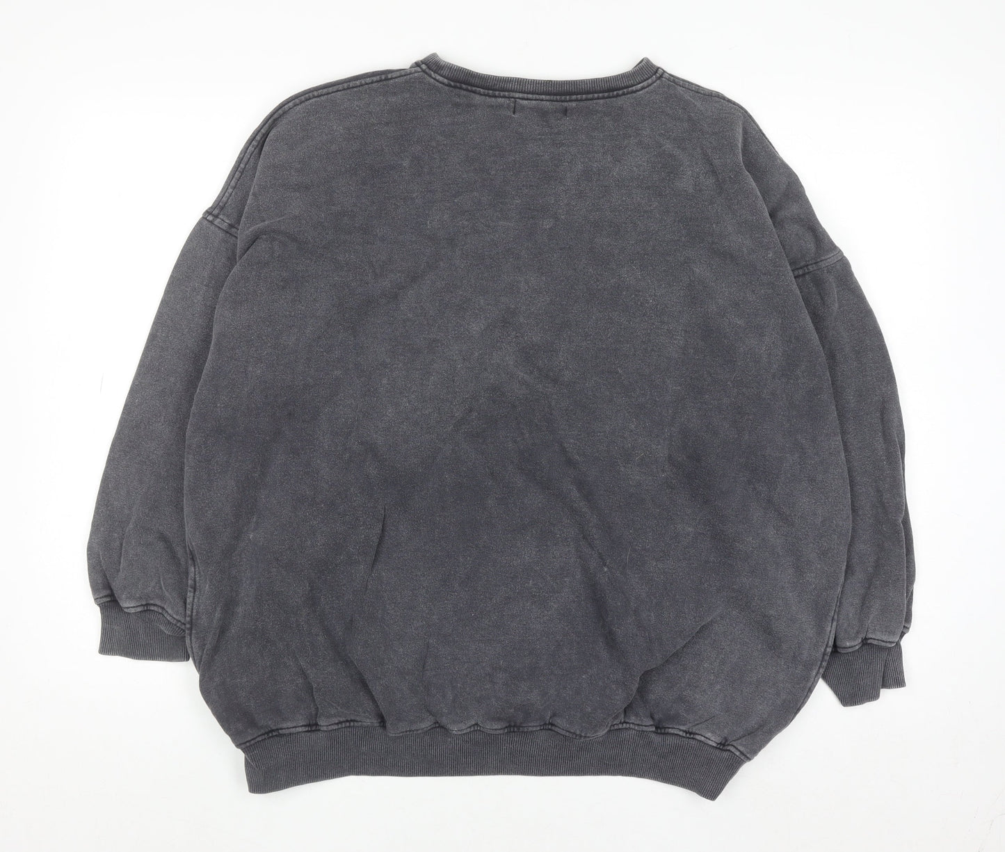 Motel Women’s Grey Angel Graphic Pullover Sweatshirt Size S
