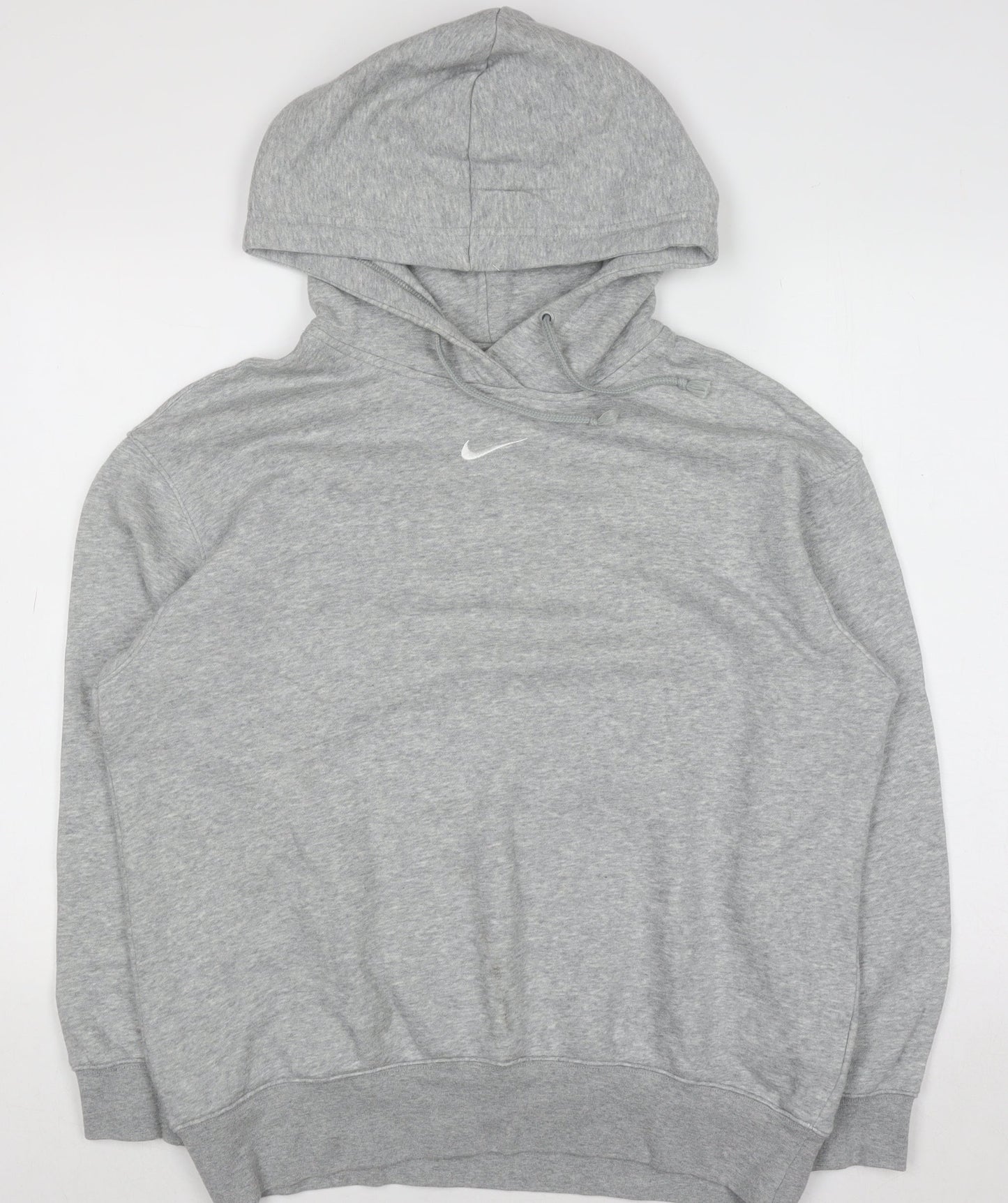 Nike Men's Grey Pullover Hoodie Small Fleece Regular Fit