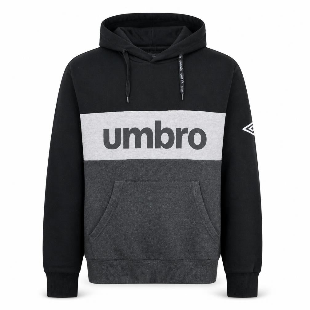 Umbro Men's Black XL Pullover Hoodie with Logo Design