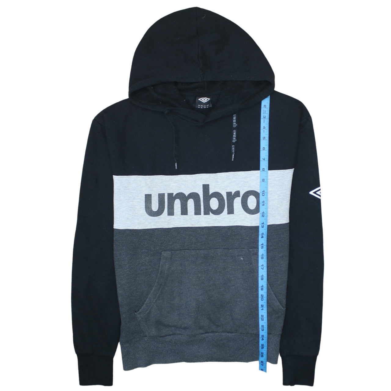 Umbro Men's Black XL Pullover Hoodie with Logo Design
