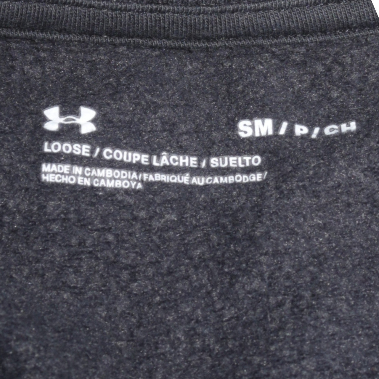 Under Armour Men's Black Small Pullover Fleece Sweatshirt