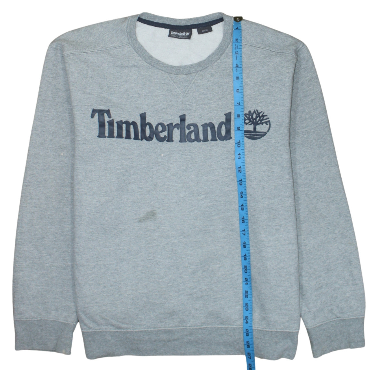 Timberland Men's Grey XL Pullover Sweatshirt Crew Neck Logo