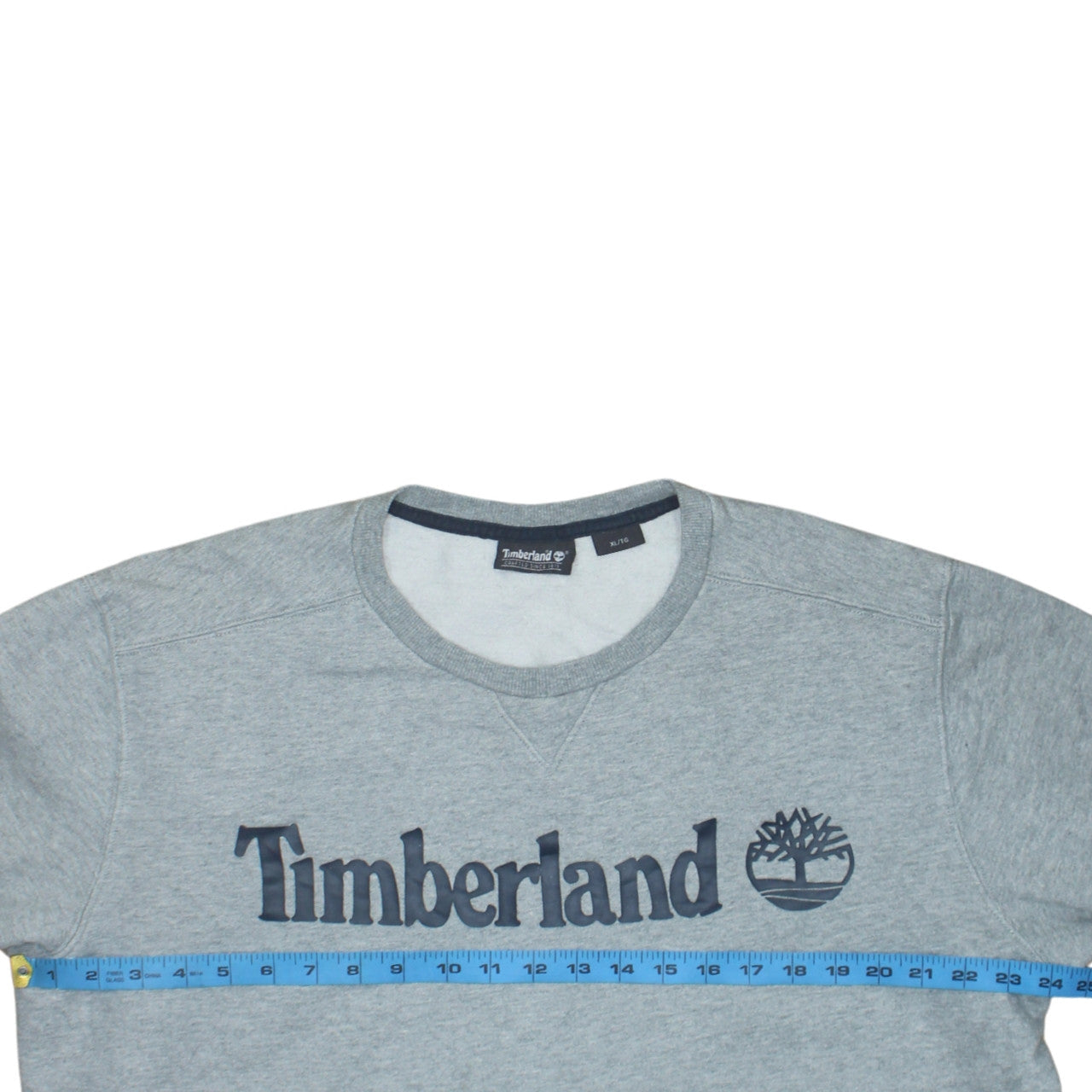 Timberland Men's Grey XL Pullover Sweatshirt Crew Neck Logo