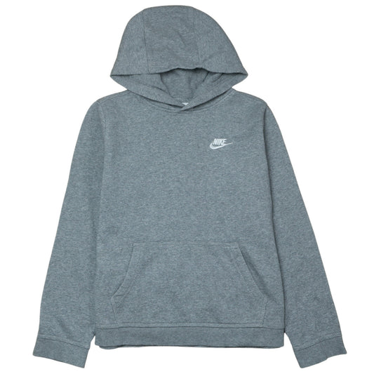 Nike Boys Grey Pullover Hoodie XL 15-16 Years Soft Fleece Lined Sweatshirt