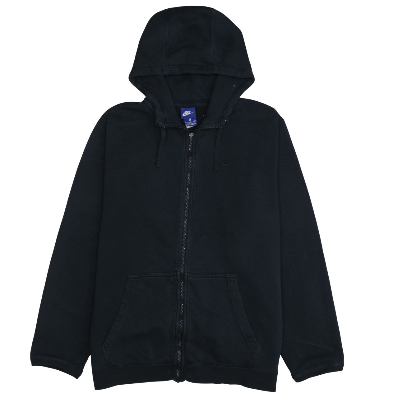 Nike Men's Black XL Full Zip Hoodie Fleece Sweatshirt
