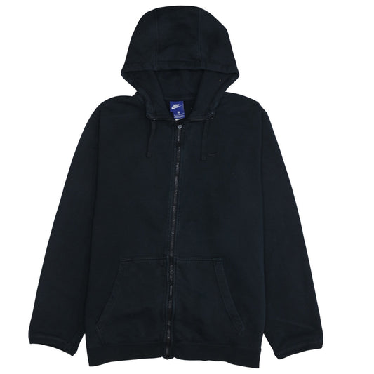 Nike Men's Black XL Full Zip Hoodie Fleece Sweatshirt