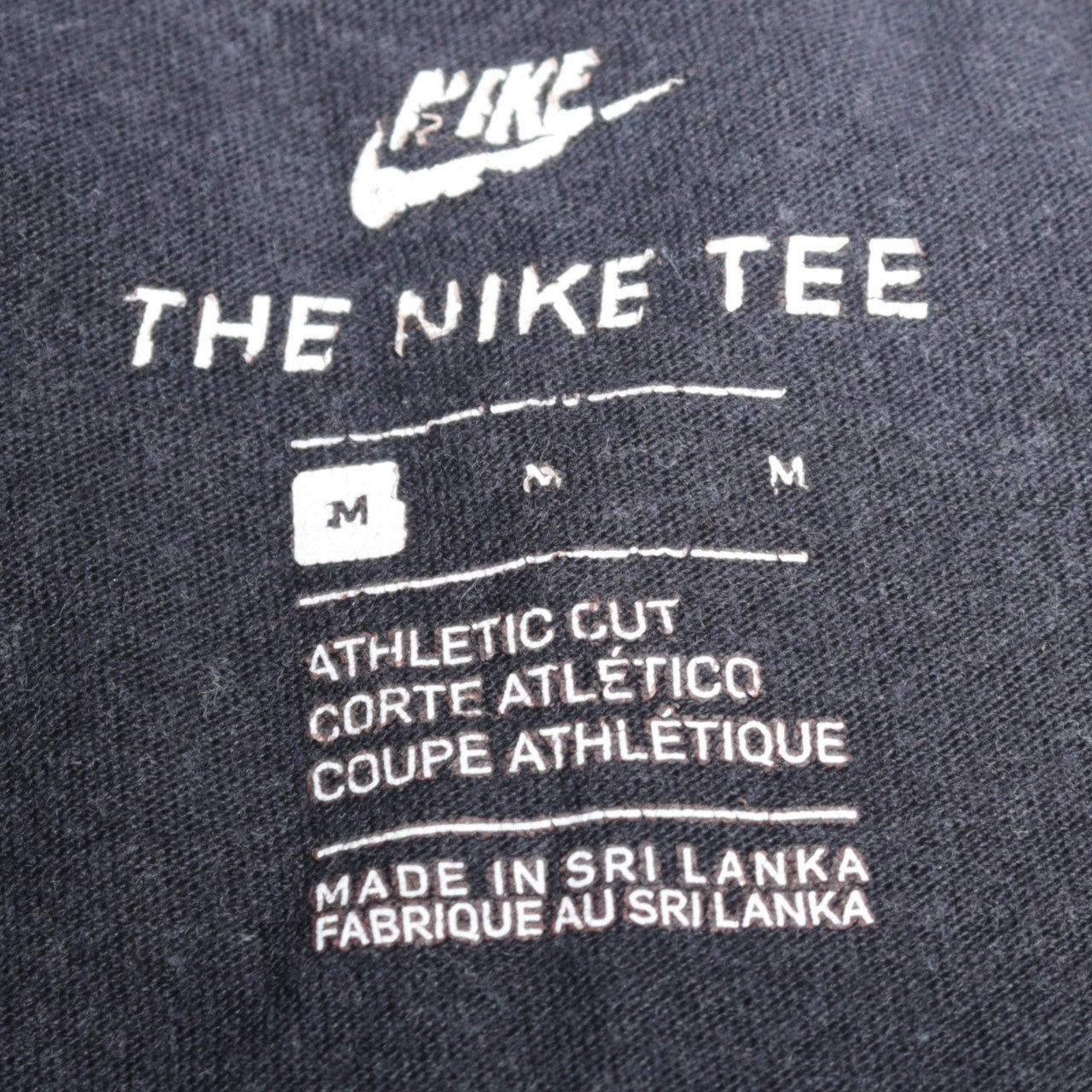 Nike Men's Black Athletic Fit Crew Neck T-Shirt Medium