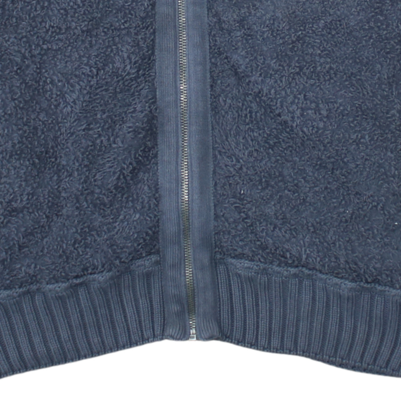 Napapijri Men's Blue Full Zip Cotton Knit Sweatshirt Size M