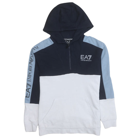 Emporio Armani EA7 Boys Multicoloured 14Y Half Zip Hoodie