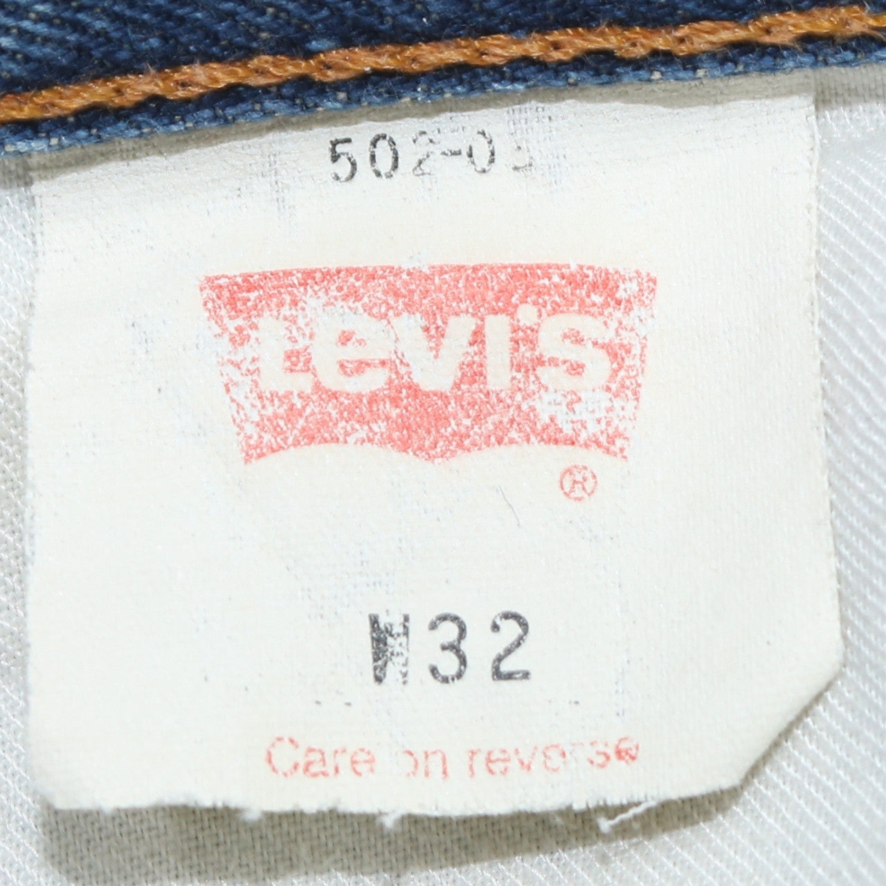 Levi's 502 Men's Blue 32x32 Straight Leg Vintage Denim Jeans