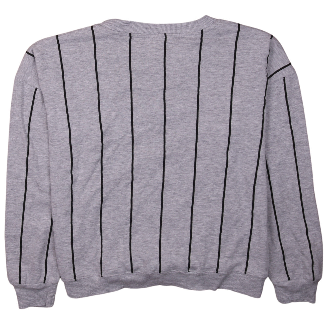 Disney Women Grey Stitch Sweatshirt XL Crew Neck Long Sleeve