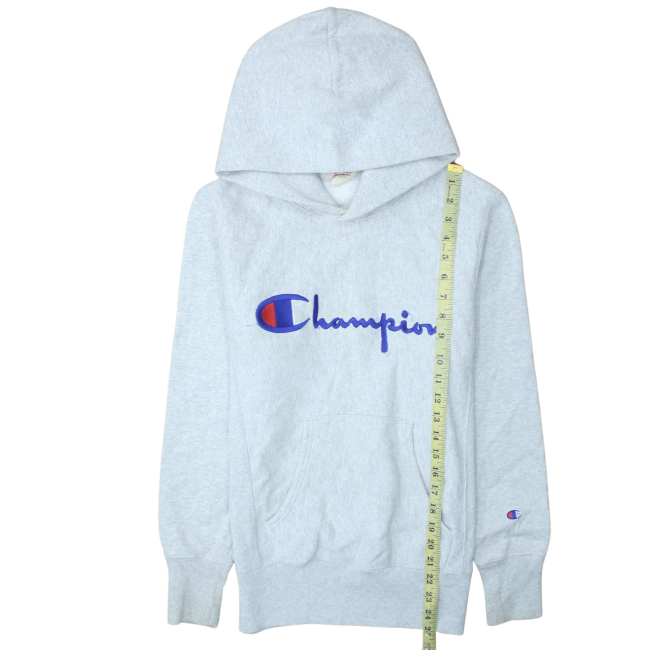 Champion Men’s Grey Small Reverse Weave Pullover Hoodie