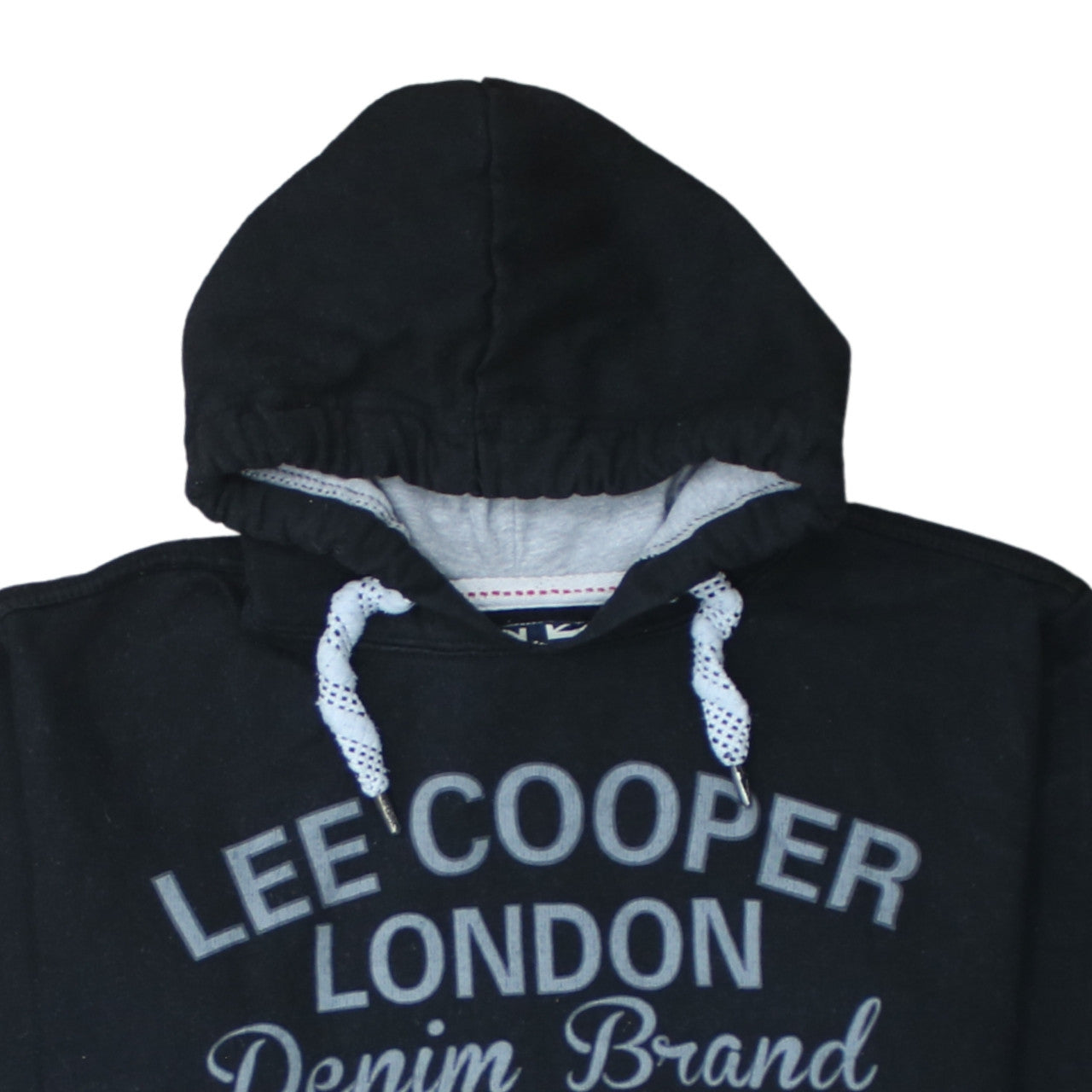 Lee Cooper Men's Black Pullover Hoodie L London Graphic Print