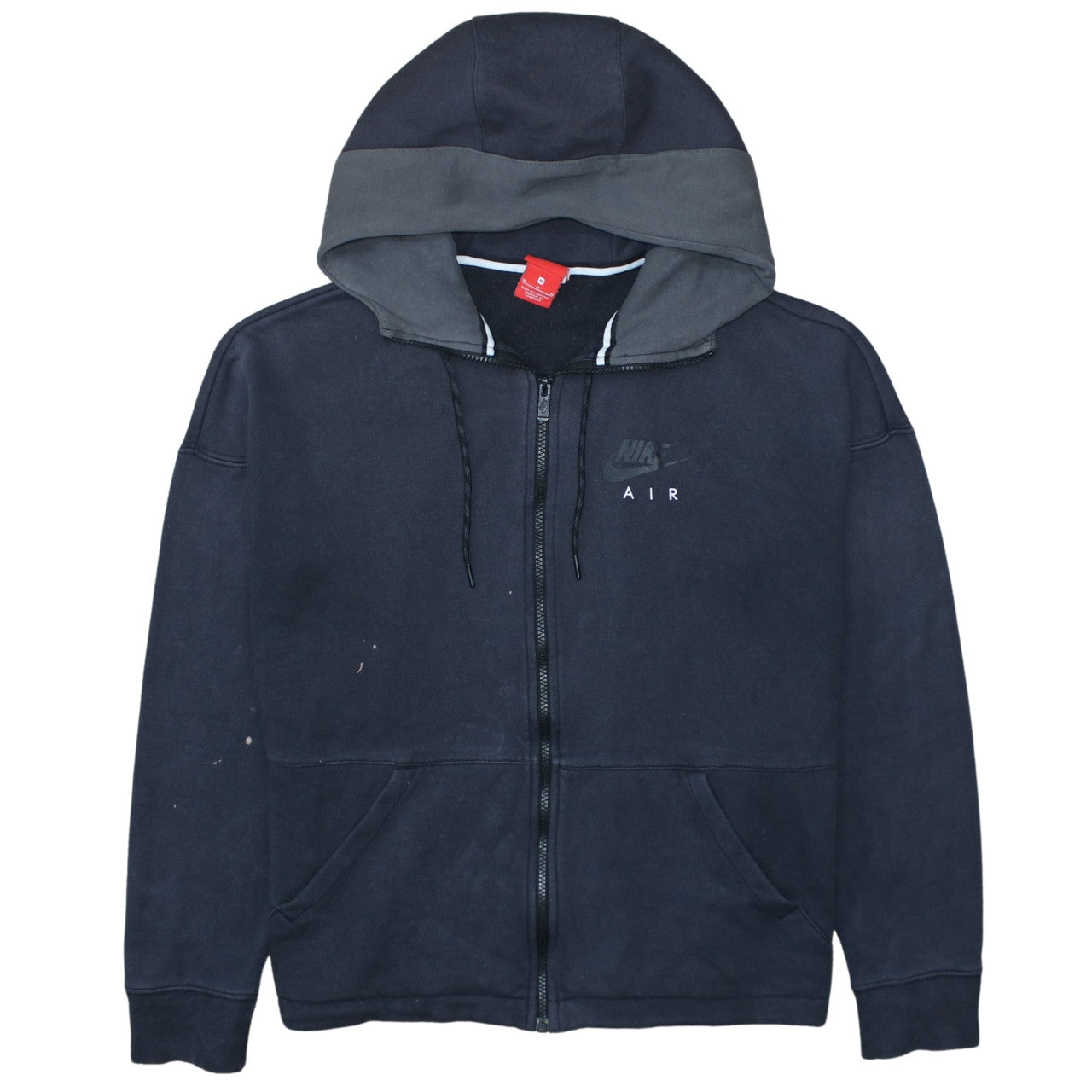 Nike Air Mens Black Full Zip Hoodie M Fleece Sportswear