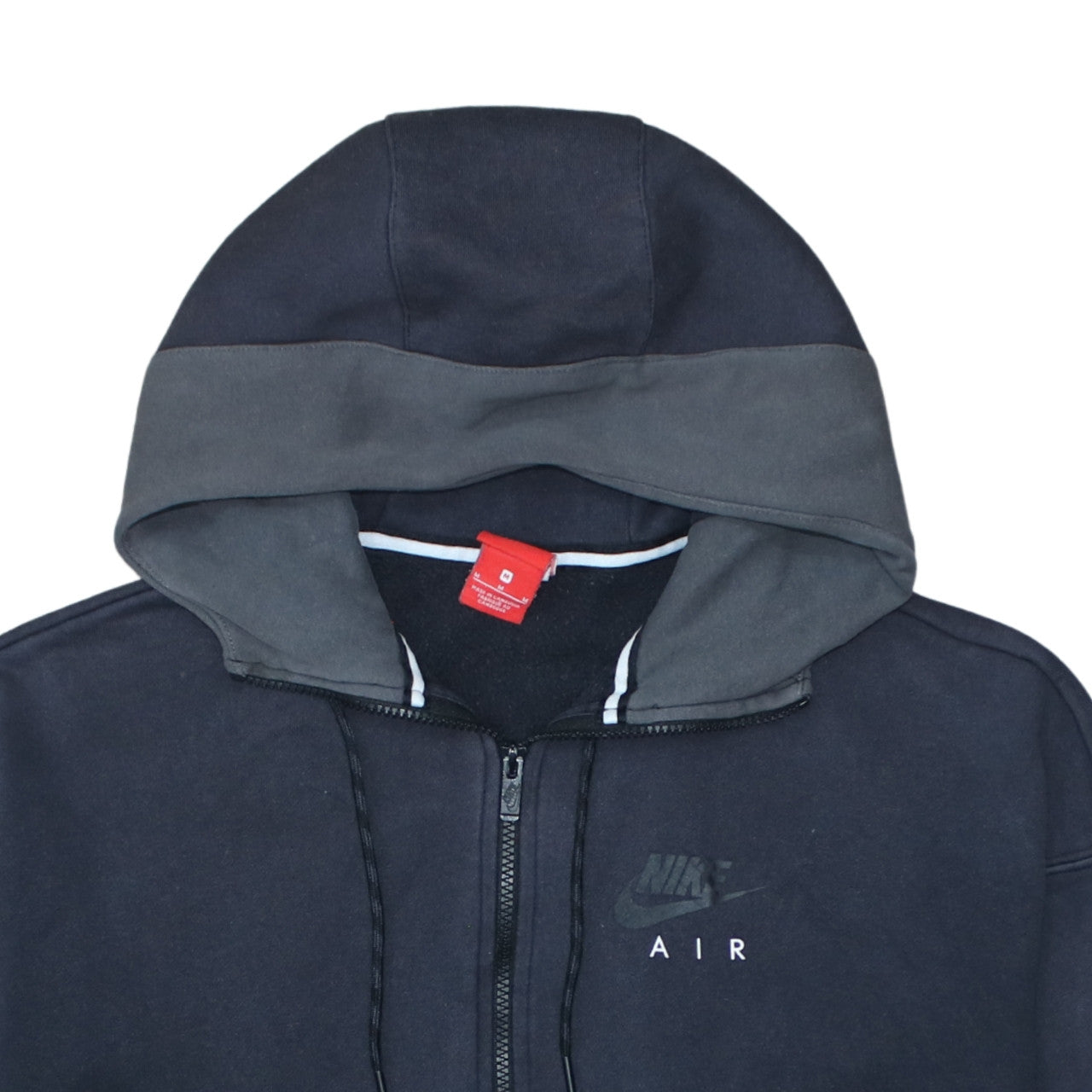 Nike Air Mens Black Full Zip Hoodie M Fleece Sportswear