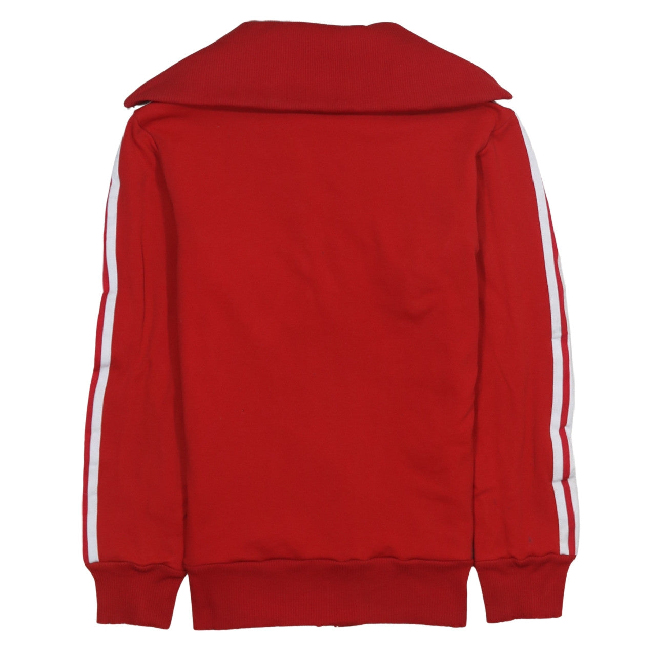 Adidas Womens Red Full Zip Hoodie Jacket Size M Retro Sports Style