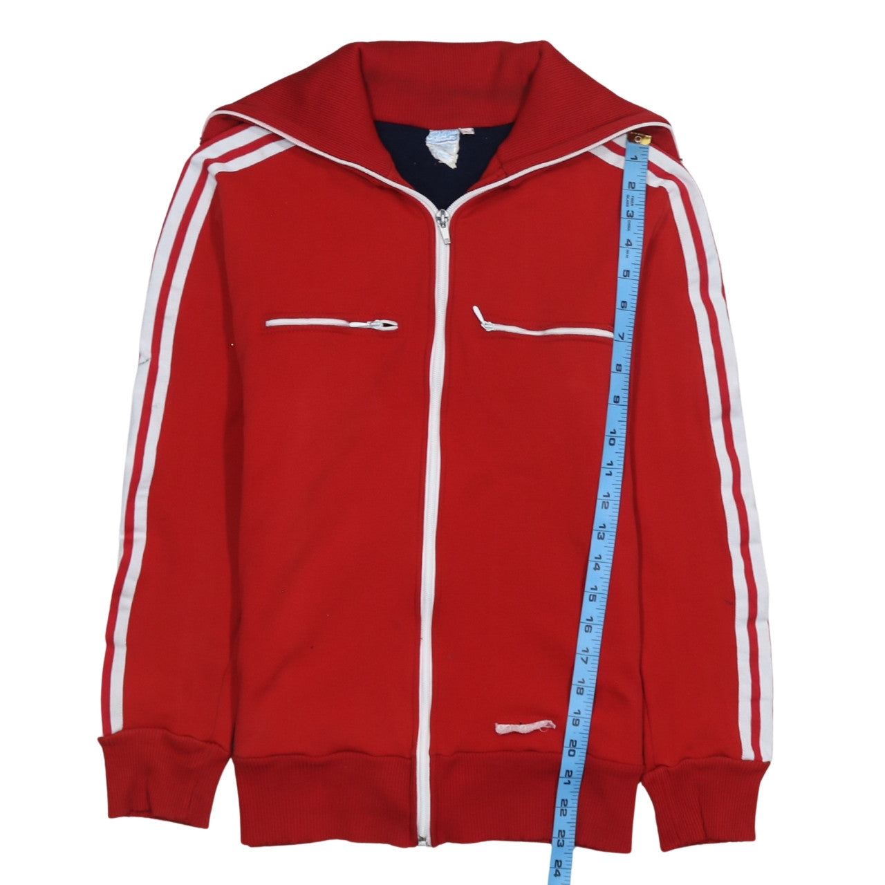 Adidas Womens Red Full Zip Hoodie Jacket Size M Retro Sports Style