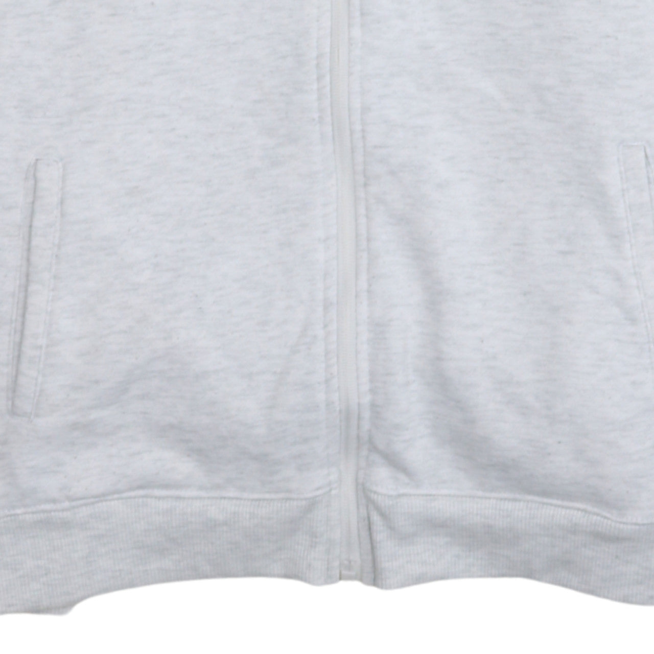 Slazenger Womens Light Grey Full Zip Hoodie UK 16 Cotton Blend