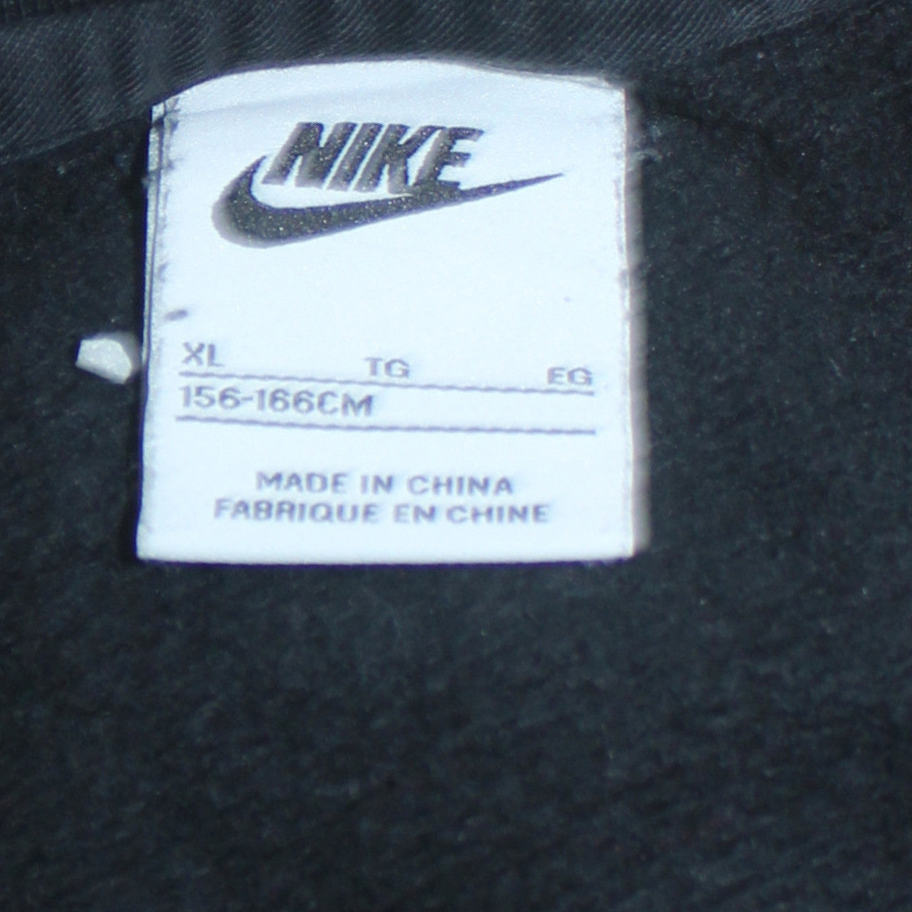 Nike Teens Black XL Crew Neck Pullover Sweatshirt