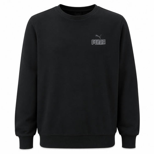 Puma Men's Black XL Crew Neck Pullover Sweatshirt
