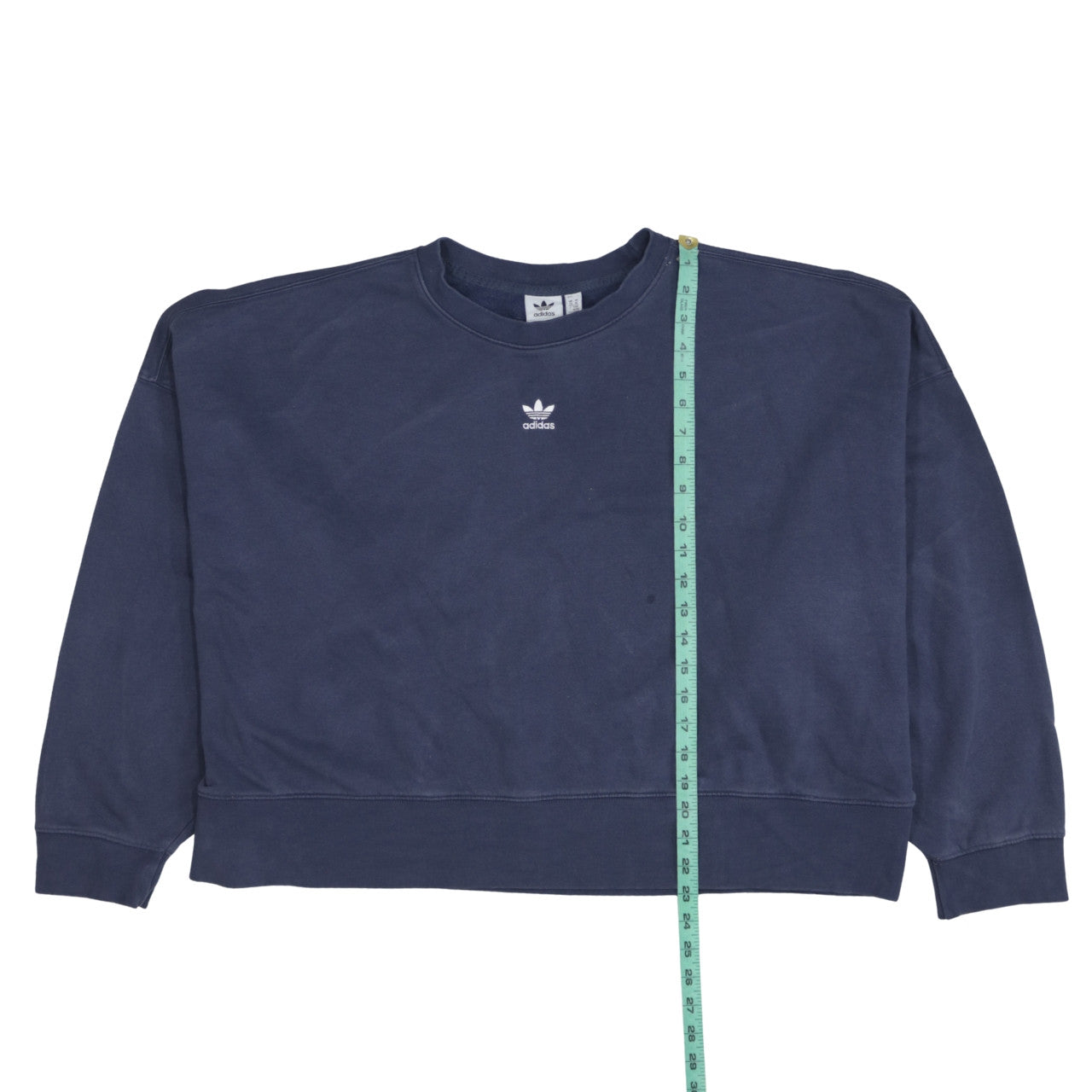 Adidas Women Navy Blue Crew Neck Sweatshirt Size 22 XL
