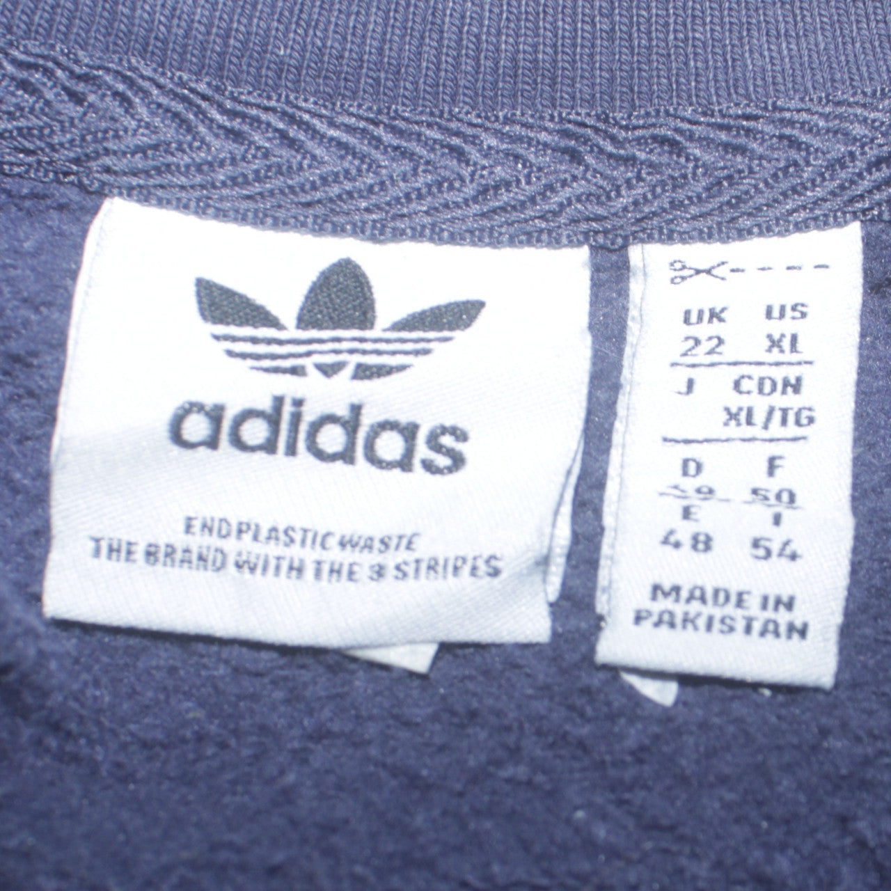 Adidas Women Navy Blue Crew Neck Sweatshirt Size 22 XL