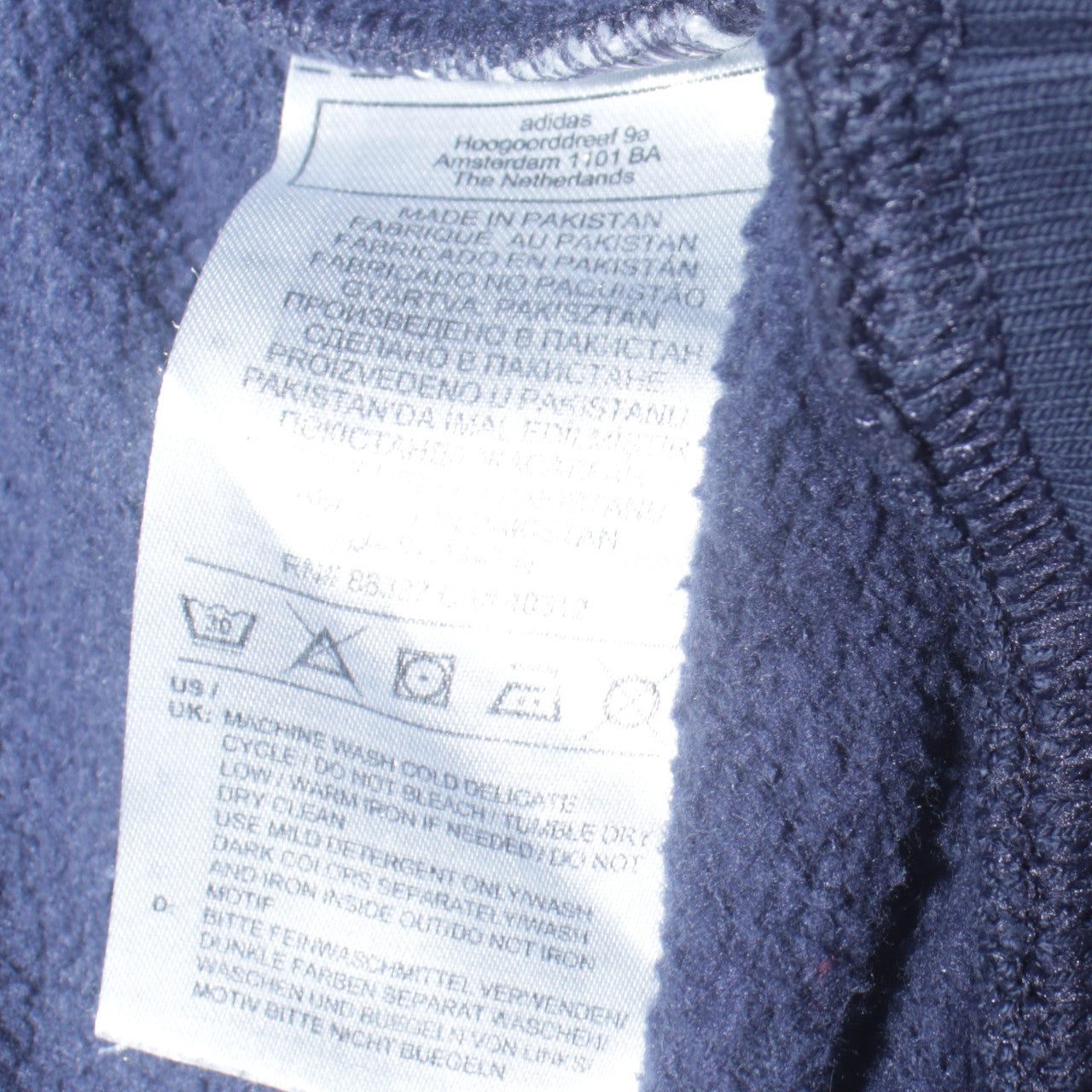 Adidas Women Navy Blue Crew Neck Sweatshirt Size 22 XL