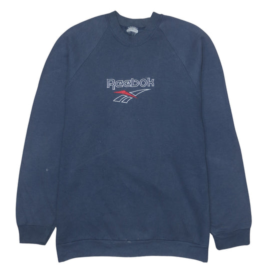 Reebok Women’s Blue Crew Neck Pullover Sweatshirt Size L