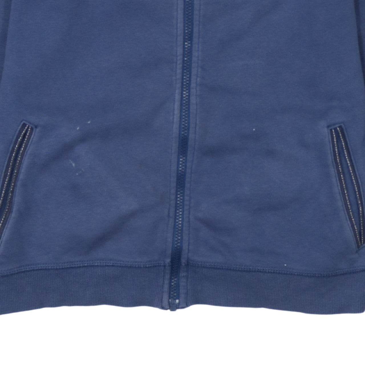 Napapijri Mens Blue Full Zip Sweatshirt Size L Logo Outdoor