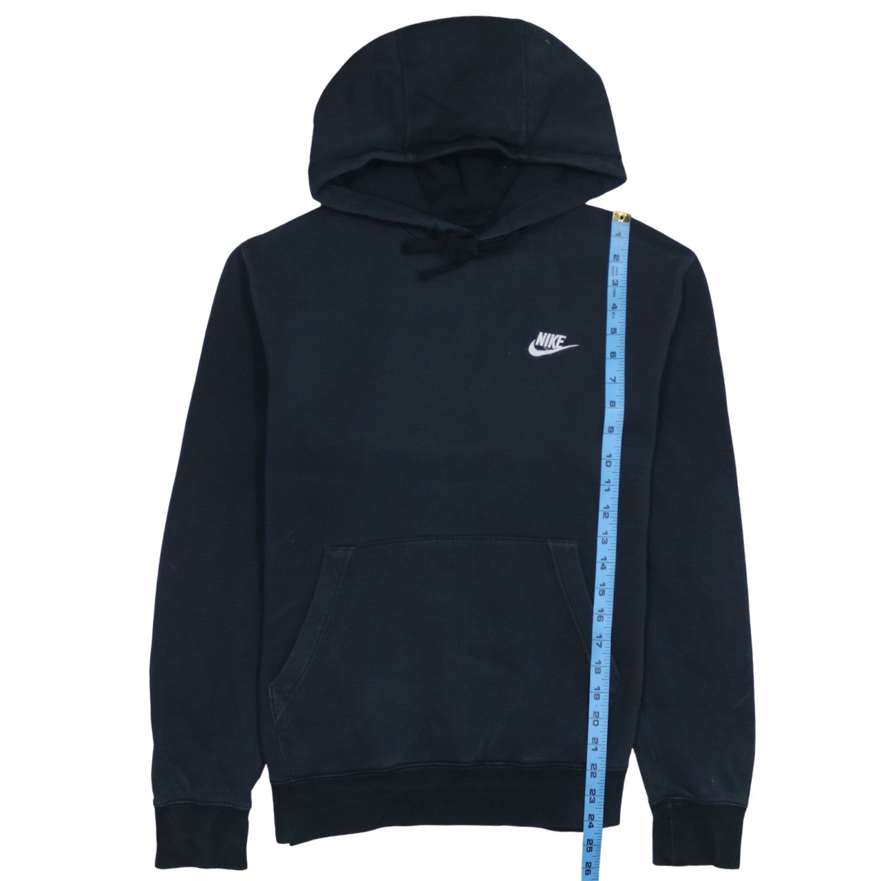 Nike Men's Black Pullover Hoodie Size M Fleece Logo Sportswear