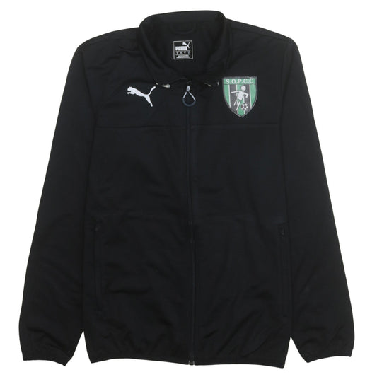 Puma Men's Black Full Zip Football Track Sweatshirt S