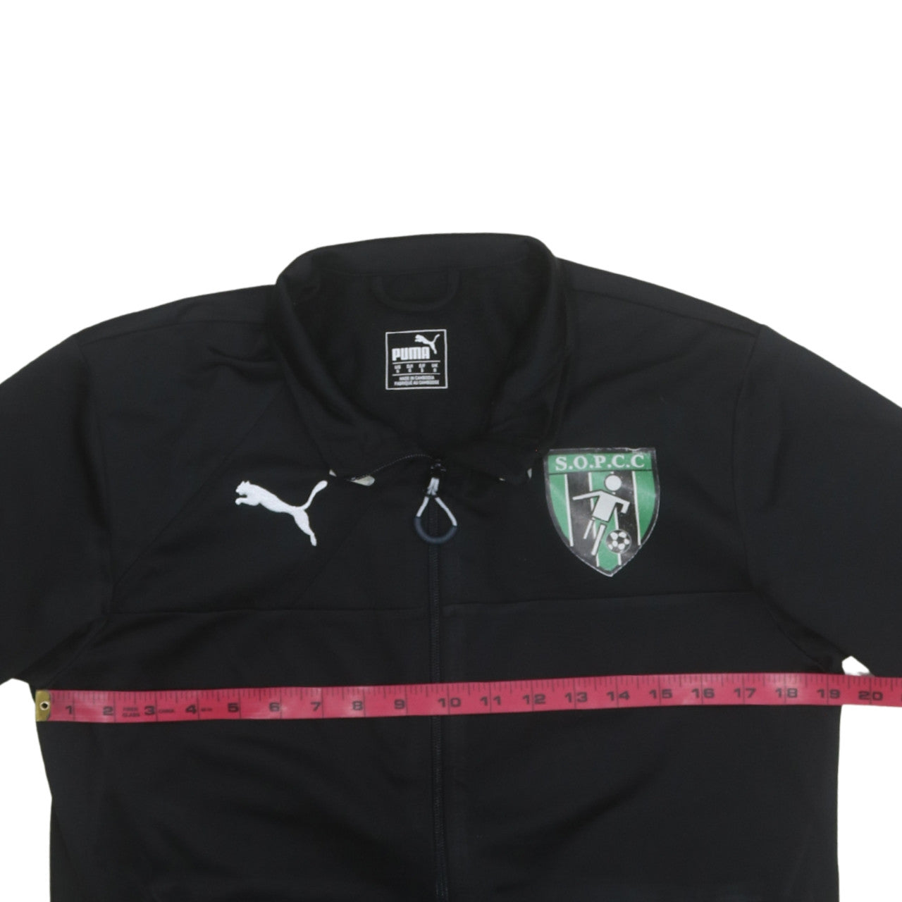 Puma Men's Black Full Zip Football Track Sweatshirt S