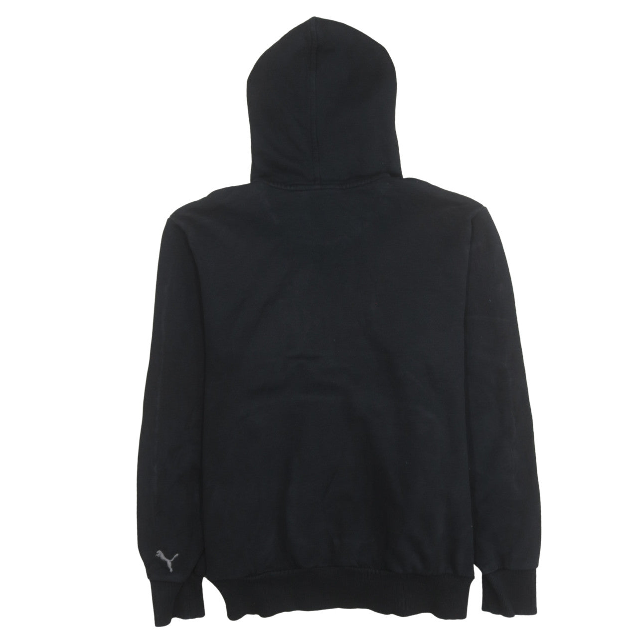 Puma Mens Black Pullover Hoodie Logo Fleece Sweatshirt M