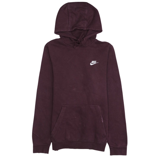 Nike Men's Purple Small Pullover Hoodie with Logo
