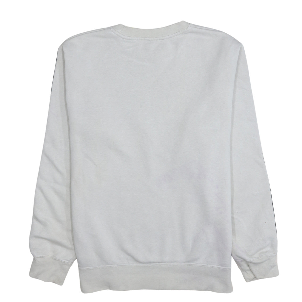 Nike Men's White Small Logo Pullover Sweatshirt Crew Neck Sportswear