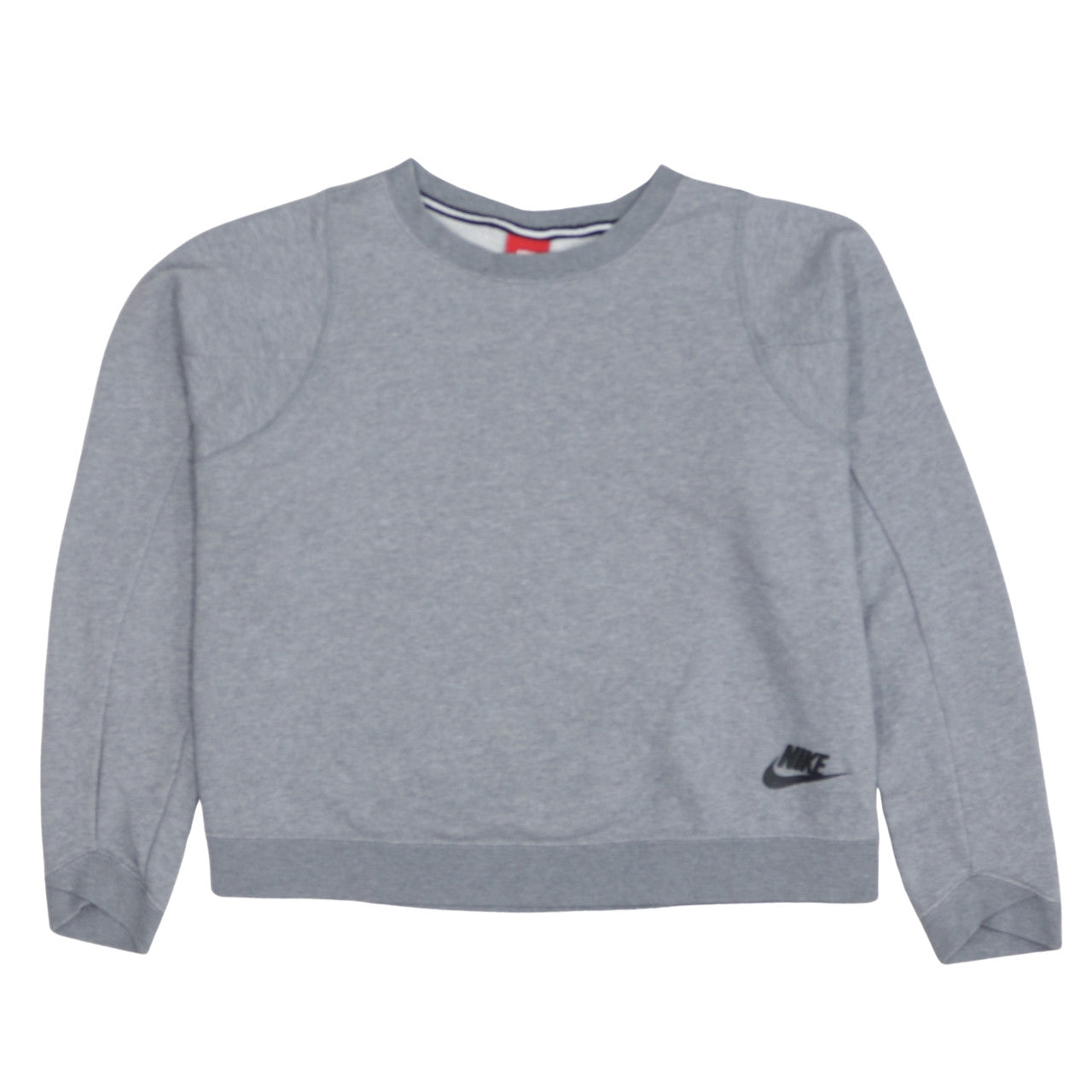Nike Womens Grey Crew Neck Pullover Sweatshirt Size L