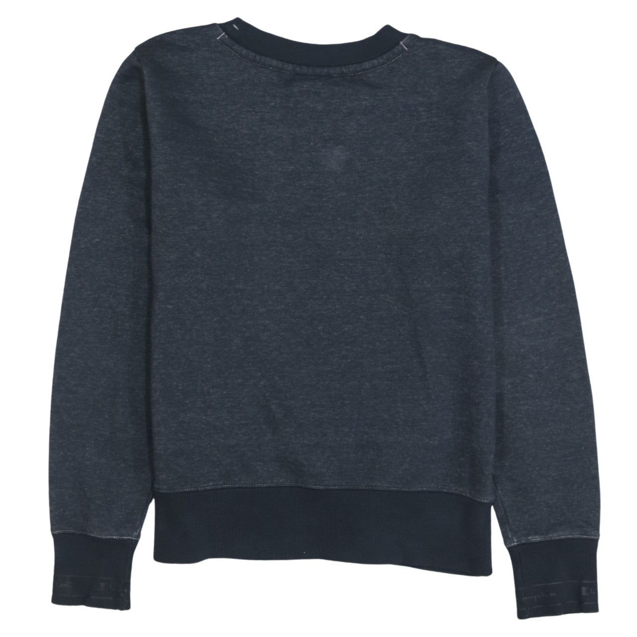 Champion Womens Navy Blue Small Pullover Sweatshirt Logo Crew Neck