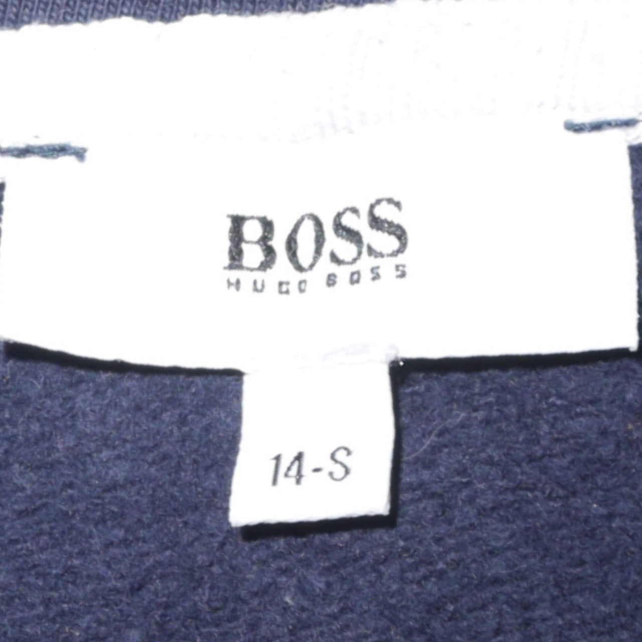 Hugo Boss Womens Navy Blue Size 14 Full Zip Hoodie Sweatshirt