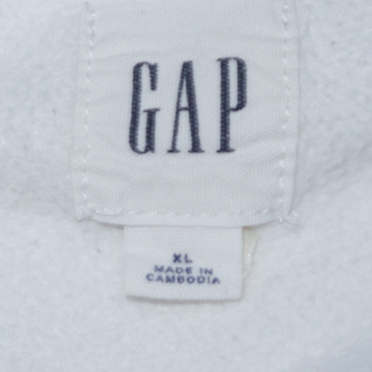 GAP Men’s White XL Logo Crew Neck Pullover Sweatshirt