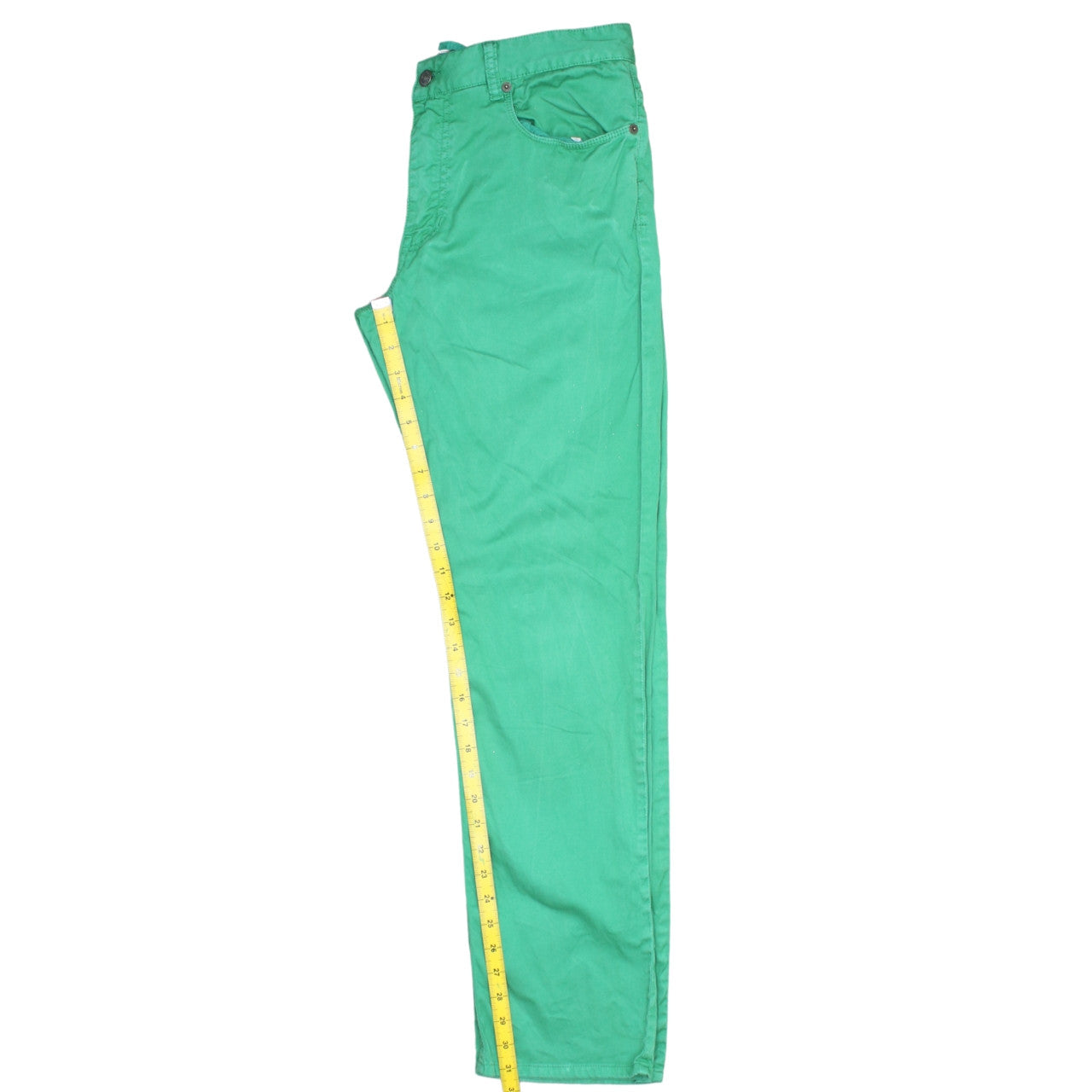 Polo Ralph Lauren Men's Green Straight Jeans 32W 32L Cotton Stretch