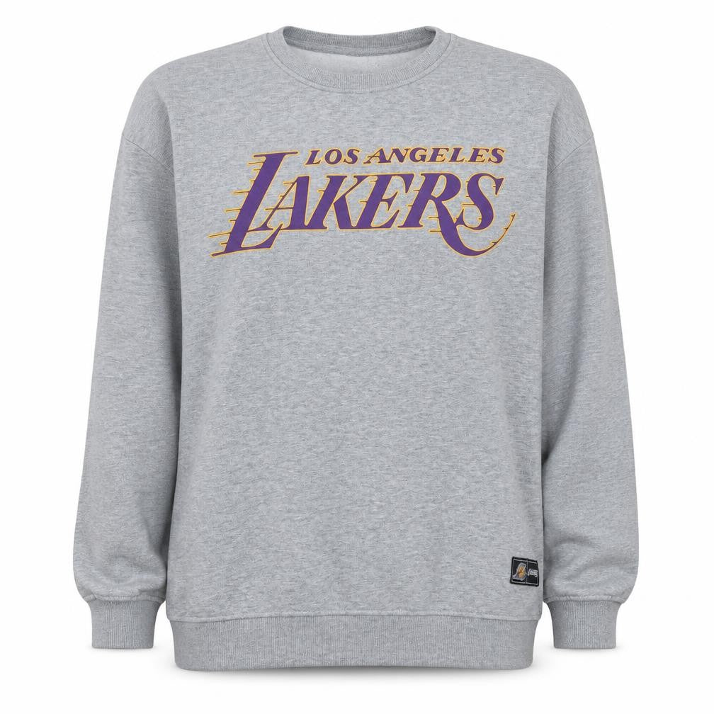 NBA Los Angeles Lakers Grey Sweatshirt Women’s M Graphic Crew Neck