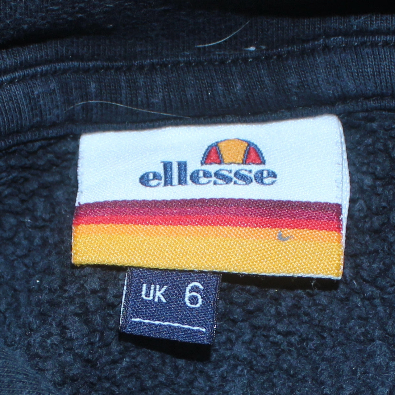 Ellesse Mens Black 6XL Pullover Hoodie Graphic Logo Sweatshirt