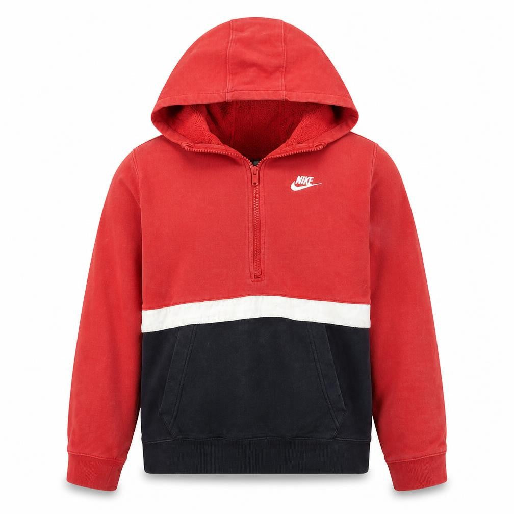 Nike Boys Red Colourblock Full Zip Hoodie XL 158-170cm
